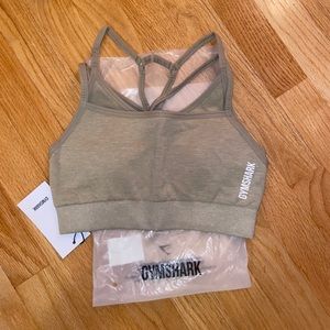 gymshark adapt marl seamless bra moss grey NWT